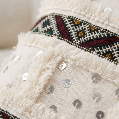 Housse de coussin TIZIRI AYYUR - artisanat textile marocain